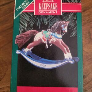 Vintage 1992 Hallmark Rocking Horse Collector's Series